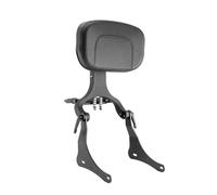 Rear Backrest Fit For Kawasaki 2015-2025 Vulcan S EN650 VN650 Bobber Detachable Folding Rider Driver Passenger Backrest Sissy Bar Luggage Rack Pad(Whole Black)