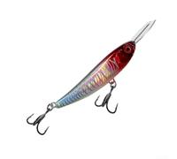 Rear Balanced Dog Lure With Metal Lip And Glow Finish For Consistent Depth Control And Lateral Movement In Both Still And Moving Water(5.5g Red)