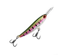 Rear Balanced Dog Lure With Metal Lip And Glow Finish For Consistent Depth Control And Lateral Movement In Both Still And Moving Water(5.5g Yellow)