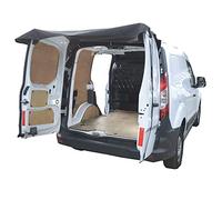 Rear Barn Door Awning Cover to fit Ford Transit Connect 2014 On, Black | Creates Extra Rear Shelter, Heavy-Duty PU-Coated Woven Polyester, Diverts Rainwater Over Rear Doors, Tailored Fit, Black