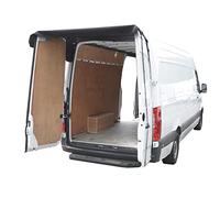 Rear Barn Door Awning Cover to fit VW Crafter 2006 On - Tailored, Black | Creates Extra Rear Shelter, Heavy-Duty PU-Coated Woven Polyester, Diverts Rainwater Over Rear Doors, Tailored Fit, Black