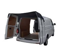 Rear Barn Door Awning Cover to fit VW Transporter T5/T5.1 2003-2015, Black | Creates Extra Rear Shelter, Heavy-Duty PU-Coated Woven Polyester, Diverts Rainwater Over Rear Doors, Tailored Fit, Black