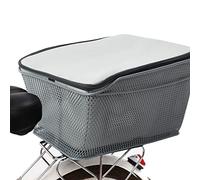 Rear Bike Basket Large ty Metal Wire Basket Waterproof Rainproof Cover Bag