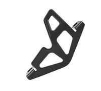 Rear bike brake protection - direct alignment of the frame mounting, shield cylinder disc, protection the rear wheel hub, mechanical aluminium light | Frame component for