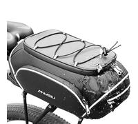 Rear Bike Rack Bag - 10L Waterproof Adjustable Compartment,Bike Saddle Bags for Rear Rack,for Tools Cargo Road Mountain Electric Scooter Cycling Commuting Outdoor Men Women