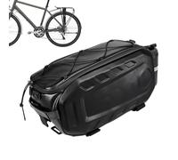 Rear Bike Rack Bag - 17L Large Reflective Bicycle Storage Bag, Waterproof Pannier Saddle Bag | Cycling Pannier Trunk Carrier for Beach Mountain Sports Motorcycling Gardening Camping