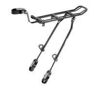 Rear bike rack Ibera Road aluminum black 26" to 29" attachment to seat stays and