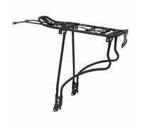 Rear bike rack with adjustable black aluminum rods for 26" to 29'' bikes, includ