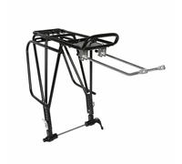Rear bike rack with adjustable black aluminum rods P2R for 29"-28"-27.5"-26" whe