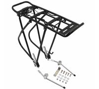 Rear bike rack with struts P2R black aluminum adjustable for 28"-26"-24'' for to