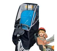 Rear Bike Seat Canopy | Child Bike Rear Seat Windshield Cover,Portable Bicycle Rain Awning for Commuting Rainy Day Outdoor Activities Fishing Camping