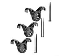Rear bike taillight mount saddle bracket for West biking with seattube cable tie for firm attachment compatible with various taillights (Bow bracket)