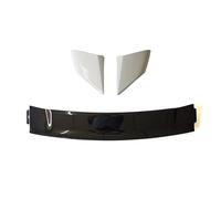 Rear Body Spoiler For Civic 2006-2011 ABS FD2 Spoiler Three Parts Or Four Car Boot Cover Rear Wing Spoilers(White Middle black)