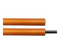 Rear Boot Gas Lift Struts For BMW 1 Series F20 2011-2019 Hatchback Automatic Opening Lift Support With Spring Boot Gas Struts 2pc Auto Pop-Up Trunk(ORANGE CARBON FIBER)