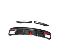 Rear Boot Spoiler For Benz For CLA W117 CLA200 CLA250 CLA260 CLA45 For AMG 2013-2018 Real Carbon Fiber Rear Bumper Diffuser With Led Light Side Splitters Tail Wing(Carbon Fiber)