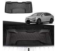 Rear Bottom Storage Trunk Mat for Tesla Model X (2016-2020) 6/7-seats Models, 3D Technology Scanning Modeling Custom, Non-slip Accessories (Black)