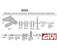 Rear Bracket For GIVI MONOKEY/MONOLOCK Luggage SYM ADX 300 2024 2025