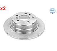 Meyle Rear Brake Disc 3155233007 Solid – BMW 7 E32 – 2x – 34211155499/34211157360