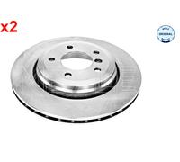 Meyle Brake Disc 315 523 0043 – Rear Axle Vented – 2x for BMW 3 E46 Sedan/Touring/Coupe