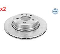 2x Brake disc Rear Axle Vented 315 523 0054 MEYLE for BMW X3