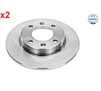 Rear Brake Disc 2x MEYLE Fits CITROEN Berlingo C2 PEUGEOT 1007 307 96-15 4246.W9