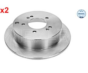 Rear Brake Disc 2x MEYLE Fits HYUNDAI Highway Van KIA Sportage 00-16 584112Y300