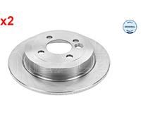 Rear Brake Disc 2x MEYLE Fits MINI Clubman R55 R52 Roadster R59 01-15 1503070