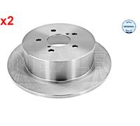 MEYLE Brake disc 34-15 523 0007 Rear Axle 274 10 5 100 solid SUBARU: Legacy 4, Outback III, Legacy 4 Limousine