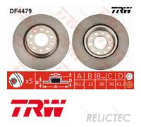 Rear Brake Disc Alfa Romeo:159,BRERA,SPIDER 51767380 46843611 51760274
