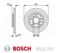 Rear Brake Disc Audi VW:A8,PHAETON 4E0615601 3D0615601E 4E0615601J 4E0615601