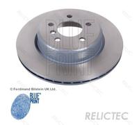 2x Brake Discs Pair Vented fits BMW 528 F10, F11 2.0 Rear 11 to 17 N20B20A 330mm