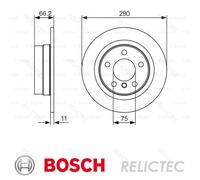 Rear Brake Disc BMW:F21,F20,F22,F23,1,2 34216792225