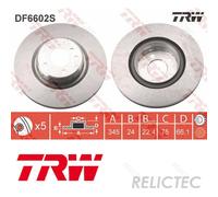 Rear Brake Disc BMW:F21,F20,F22,F23,F30,F32,F31,F36,F34,1,2,3,4 6797605