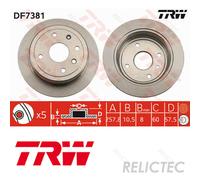 Rear Brake Disc Chevrolet Daewoo Buick Holden Baojun (Sgmw):LACETTI,NUBIRA