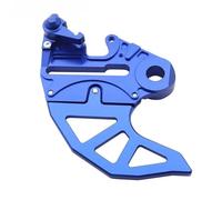 Rear Brake Disc Cover Front Disc Guard Axle Rear Brake Disc Guard CNC Aluminum Cover Accessories Fit For EXC XCW XCFW EXCF XCF(25mm Blue)