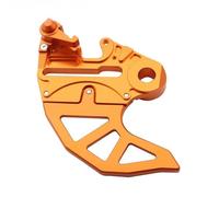 Rear Brake Disc Cover Front Disc Guard Axle Rear Brake Disc Guard CNC Aluminum Cover Accessories Fit For EXC XCW XCFW EXCF XCF(20mm Orange)