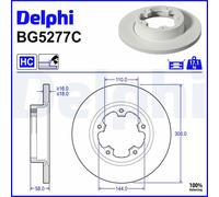 DELPHI BG5277C Brake disc