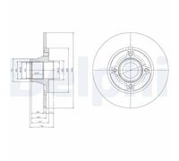 DELPHI BG9033RS Brake disc