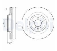 DELPHI BG9146C Brake disc