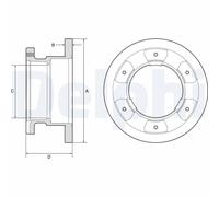 DELPHI BG9201 Brake disc