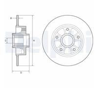 DELPHI BG9230RSC Brake disc