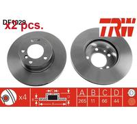 REAR BRAKE DISC FITS: FITS FOR RENAULT SAFRANE 3.0 BITURBO 4X4 /3.0 V6 /2.5