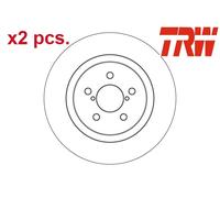 REAR BRAKE DISC FITS: FITS FOR SUBARU IMPREZA SPORT HATCHBACK 2.0 I AWD /1.6
