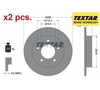 REAR BRAKE DISC FITS: HYUNDAI IX20 1.4/1.6/1.4 CRDI/1.6 CRDI/1.4 LPG/1.6 LPG.