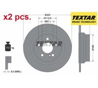 REAR BRAKE DISC FITS: MERCEDES-BENZ CLS 250 CDI / BLUETEC / D /CLS 220 BLUETE