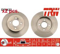REAR BRAKE DISC FITS: SUZUKI SWIFT MK V 1.2 /1.2 4X4 /1.3 DDIS /1.4 /1.2 AZG4