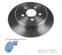Blue Print Pair of Solid Painted Brake Disc Rotor ADA104329 fits REAR