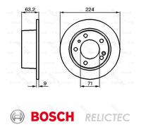 Rear Brake Disc for Citroen:XM 95030547 95661814 4246T3 95661814 4246T3 95030547