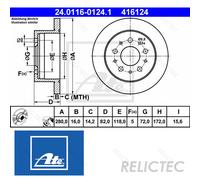 Rear Brake Disc for Fiat Peugeot Citroen:DUCATO,BOXER,JUMPER 4249L0 4246Y7