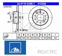 Rear Brake Disc for Hyundai:COUPE,TIBURON 58411-2C000